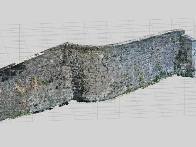3D snimak postojećeg zida