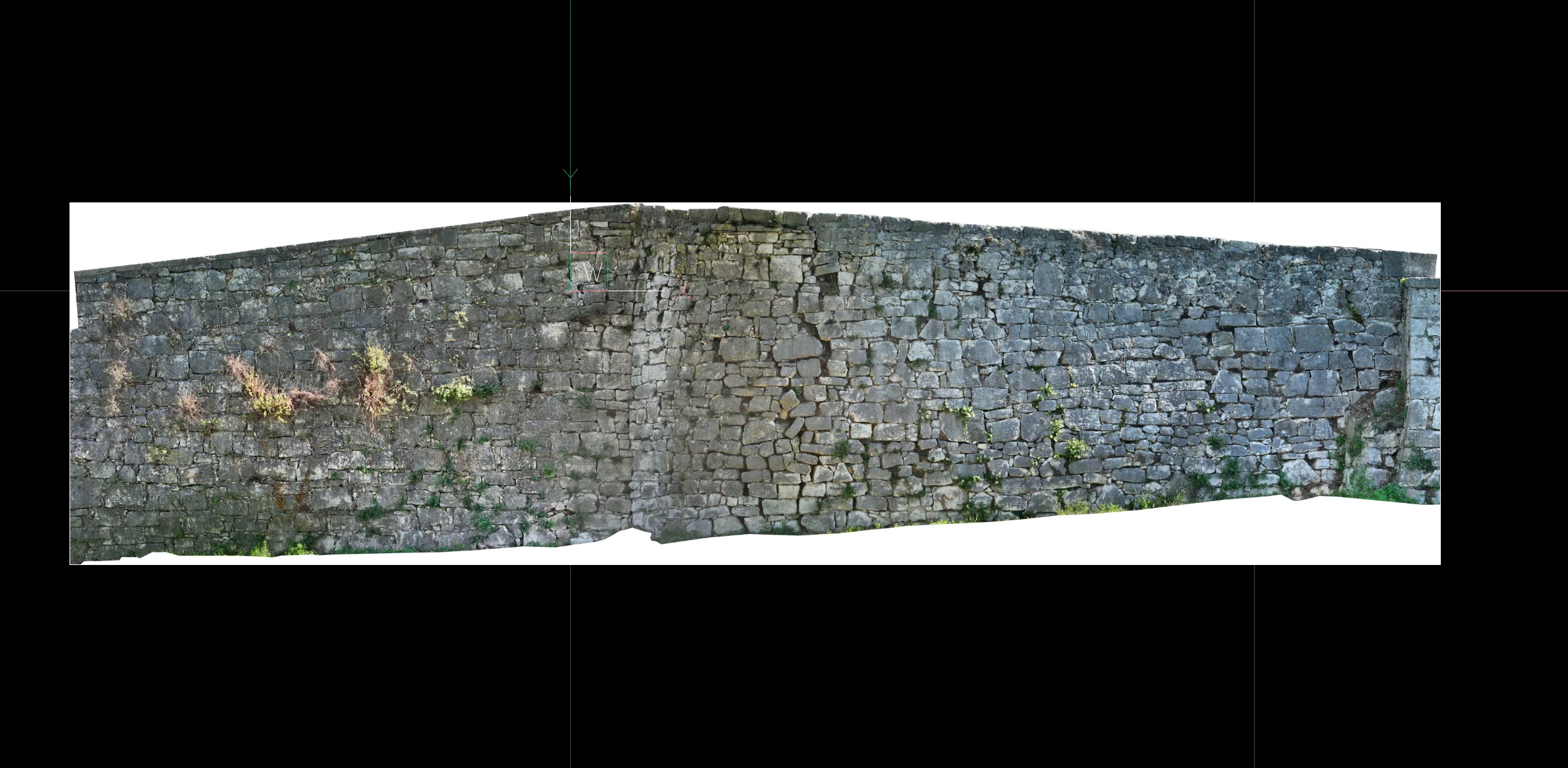 3D snimak postojećeg zida